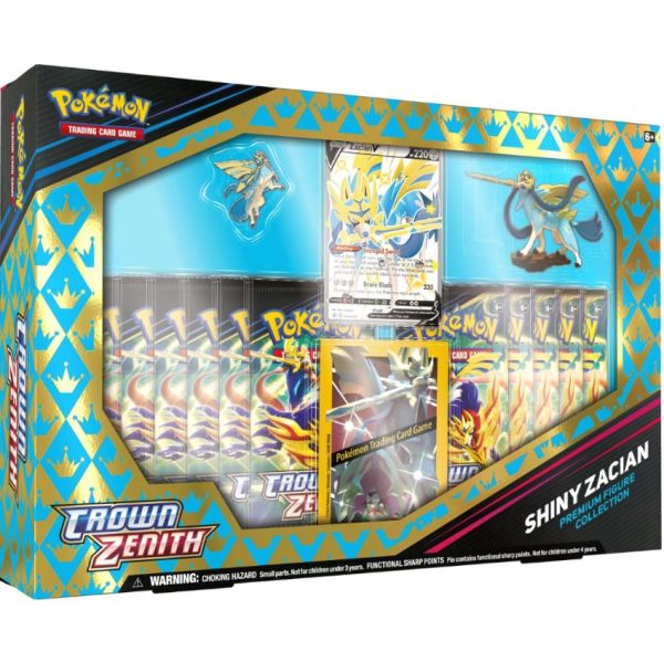 Pokemon Crown Zenith Shiny Zacian Premium Figure Collection